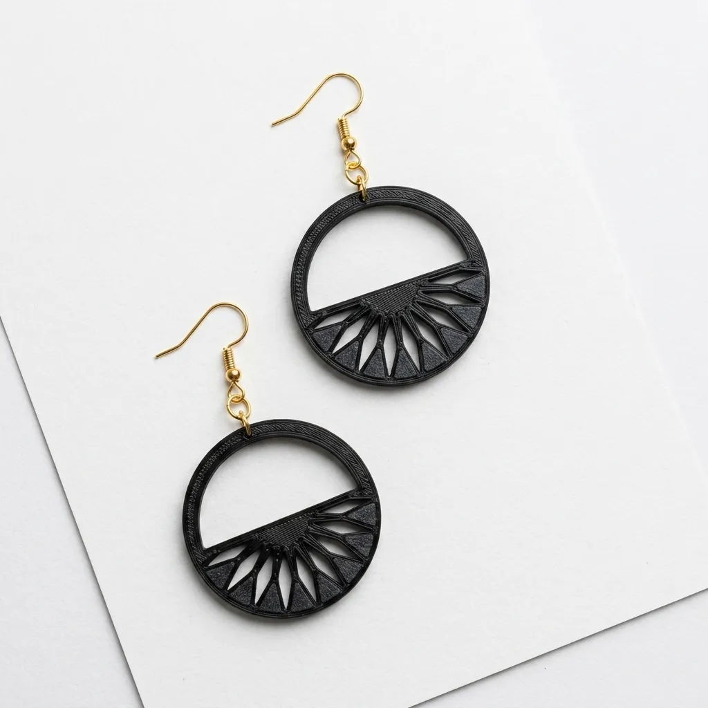 Bohemian Round Earrings view 2