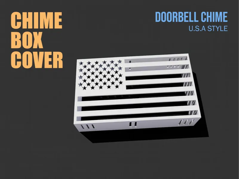 Chime Box Cover (Doorbell Chime) - American Flag