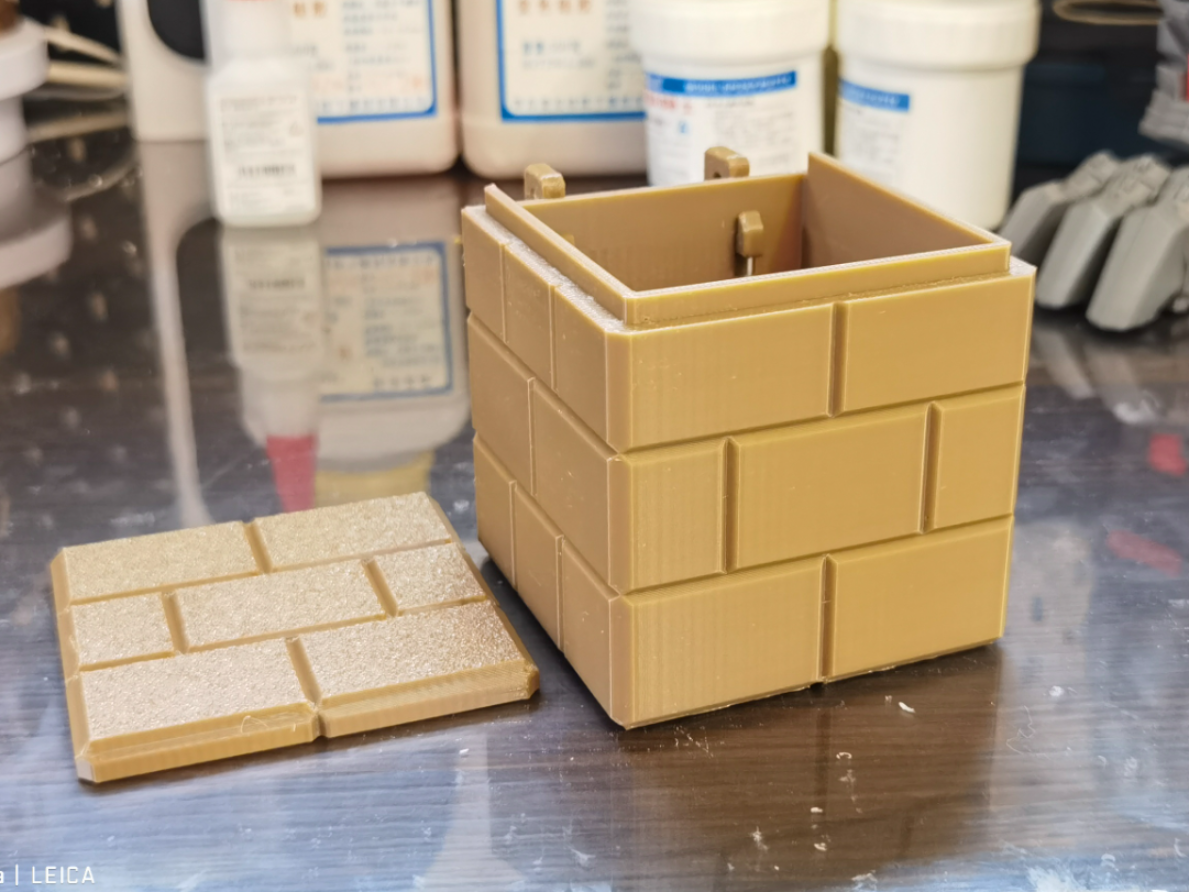 Miniatura 2 do modelo 3D 马里奥砖块收纳盒80*80mm（宜家洞洞板&桌面版）