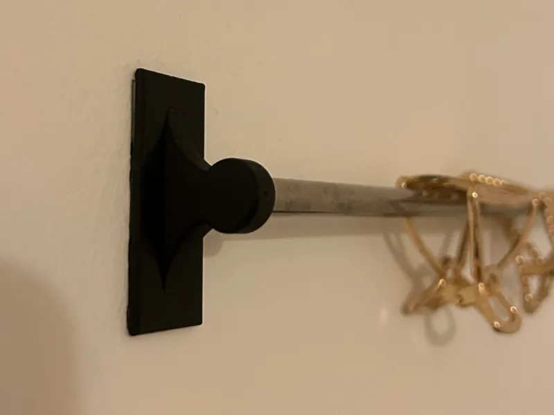 Hair Clamp Holder with 8mm Metal/Wood Bar