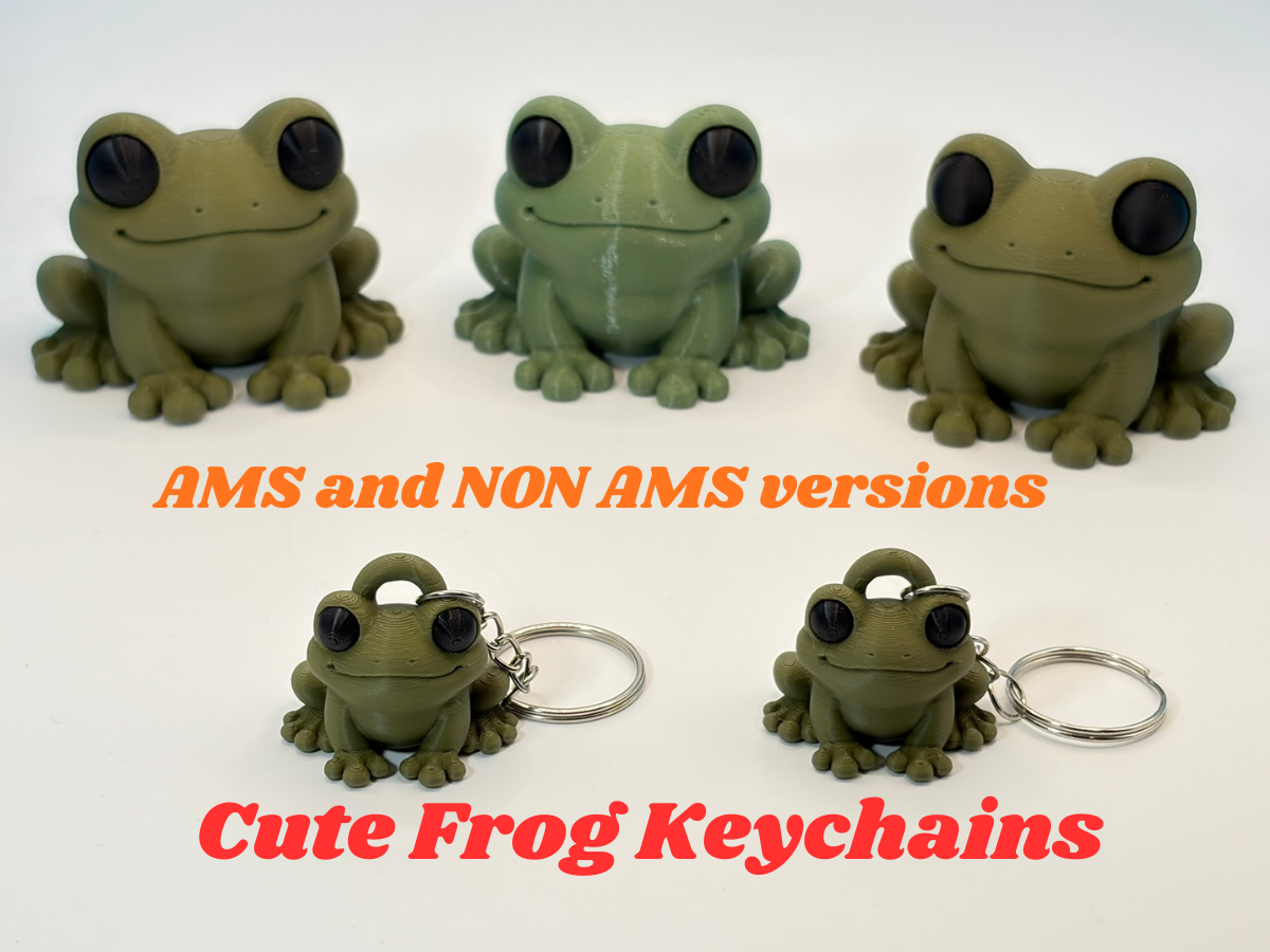 Cute Frog Keychain & Desktop Frogs