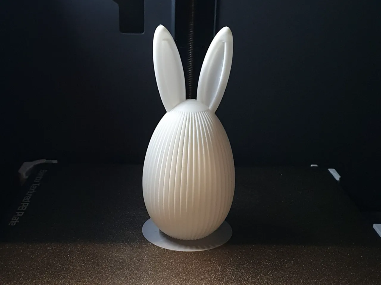 Easter Egg with bunny ears view 4