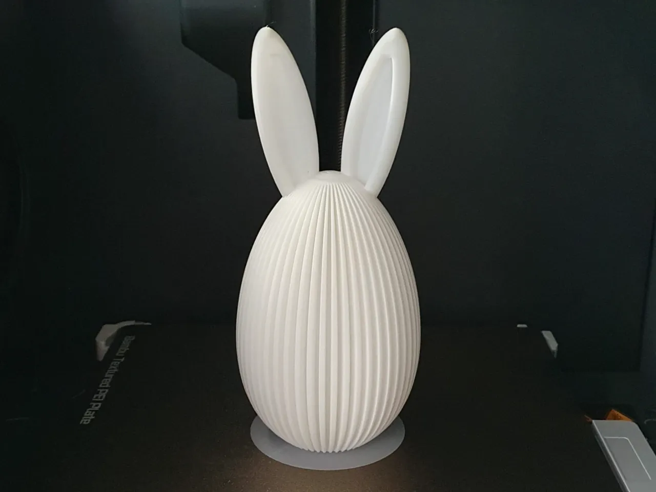 Easter Egg with bunny ears view 3
