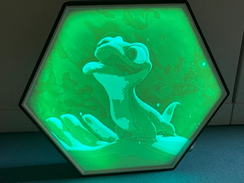 Lithophane Hexagon Brunni 