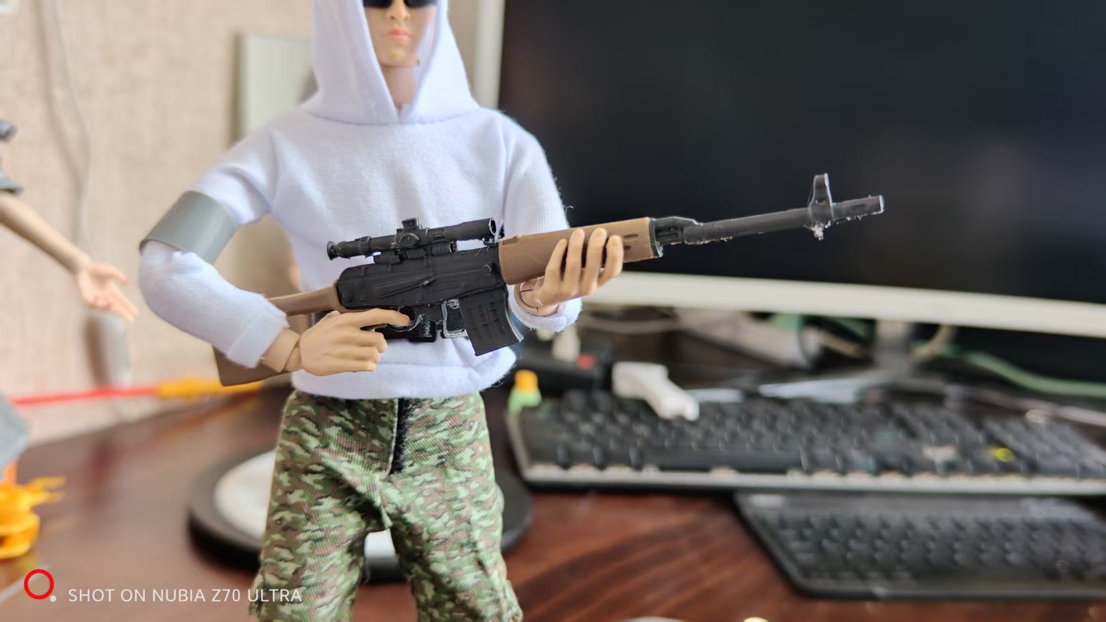 Miniatura 2 do modelo 3D 1:6兵人武器-85式狙击枪