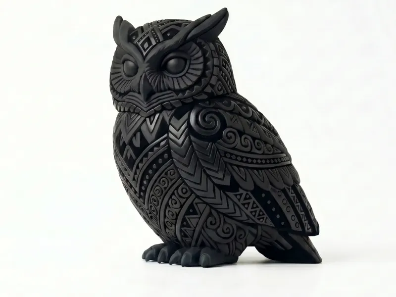 Mystic Carved Owl 