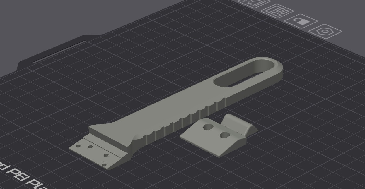Miniatura 6 do modelo 3D Bambu Scraper Grip Pro