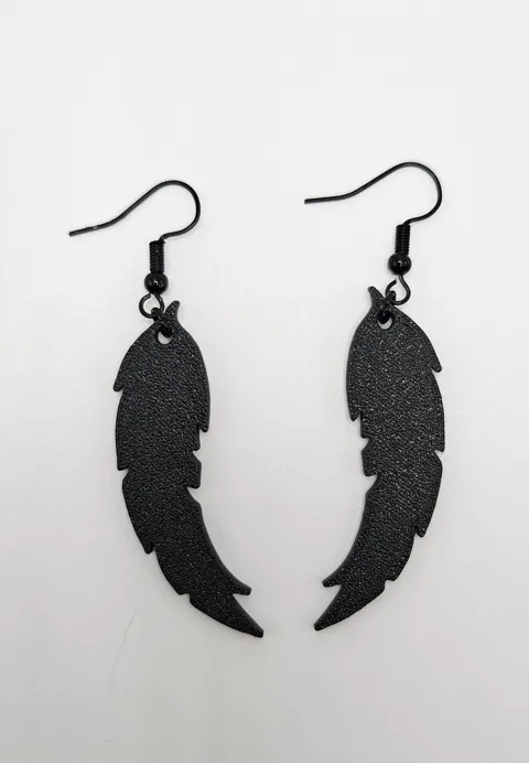 Feather earring