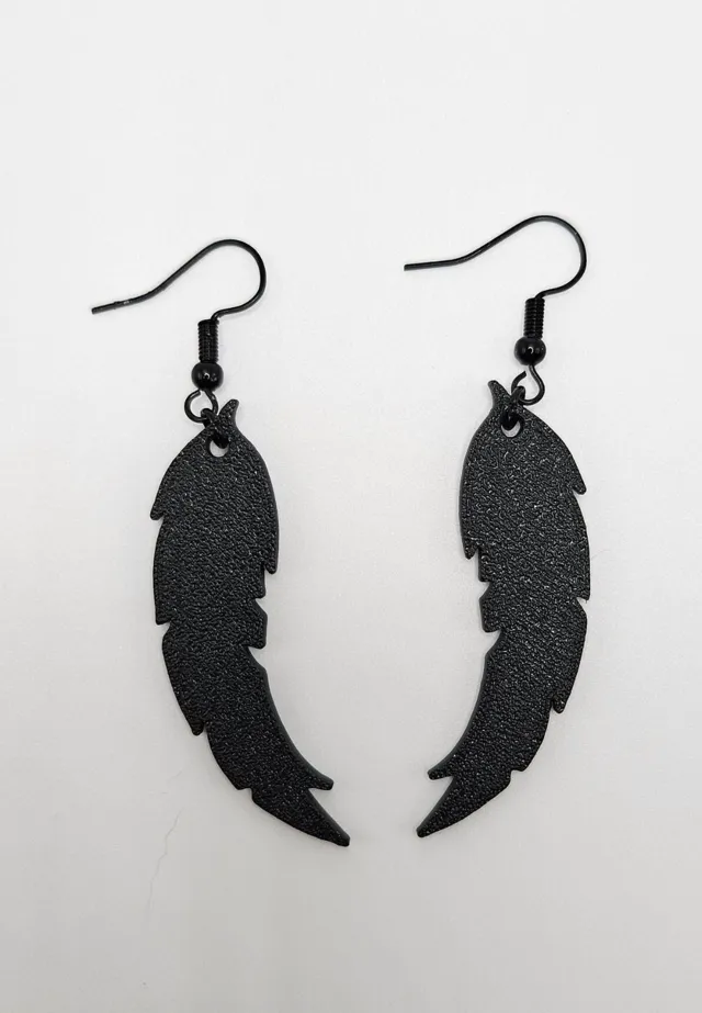 Feather earring