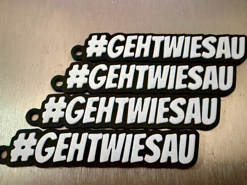 Schlüsselanhänger #GEHTWIESAU   (Kein AMS)