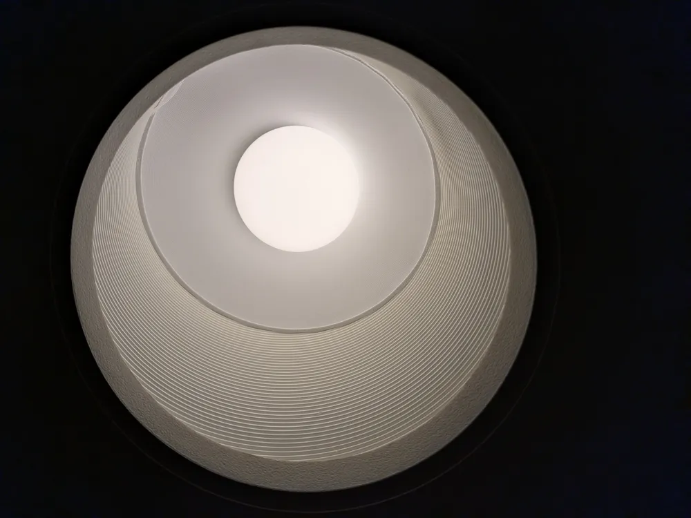 Hiding cover for recessed led lights (bulb skirt) - Free 3D Print Model ...