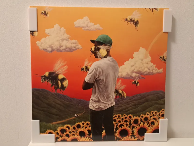 Wandhalterung für Schallplattencover