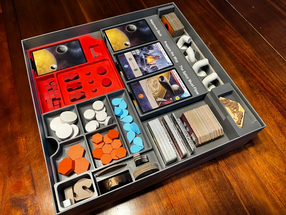 Dune Imperium Uprising Insert / Organizer - Free 3D Print Model - MakerWorld