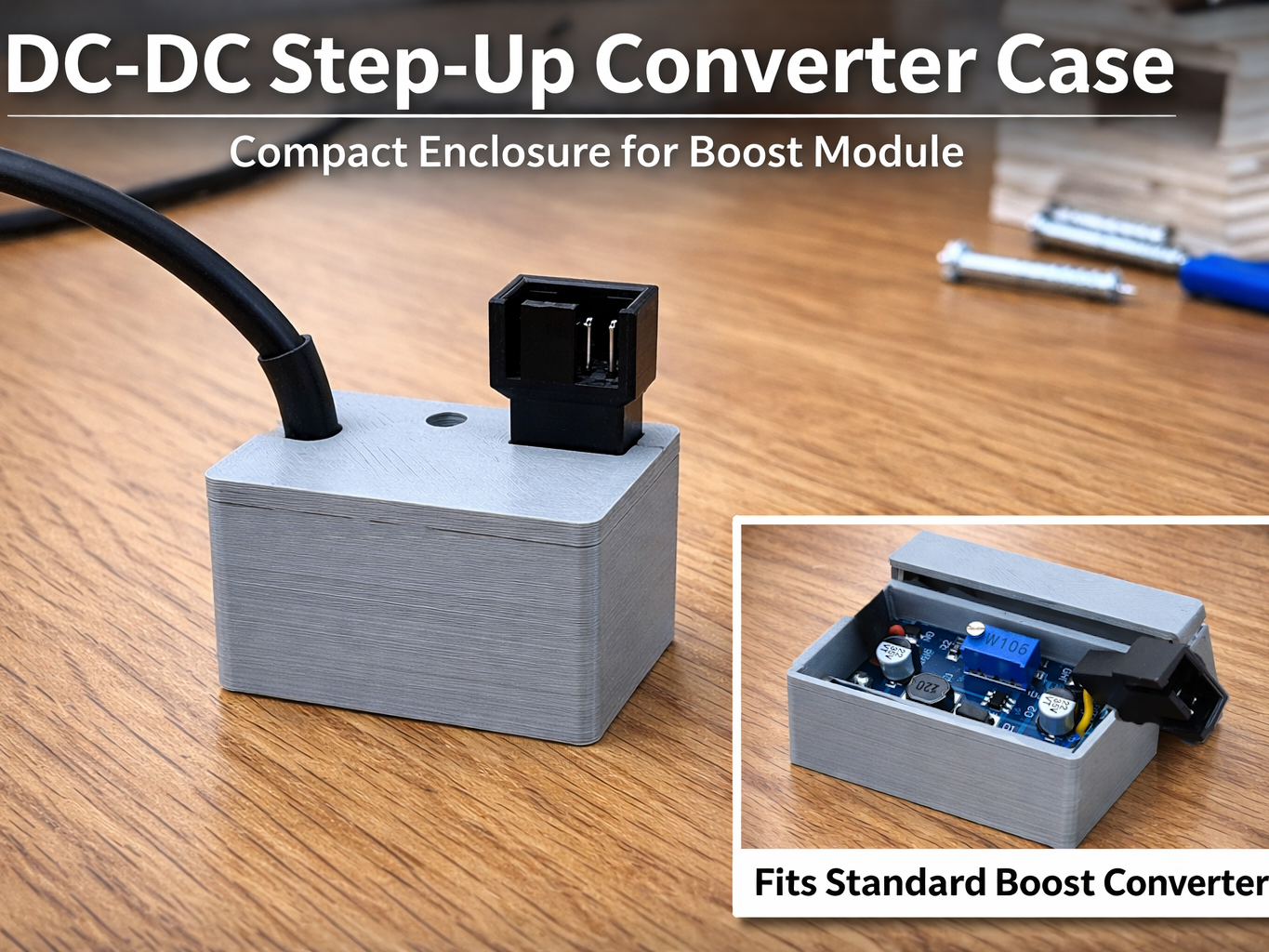 DC-DC Step-Up Converter Compact  Case / Enclosure