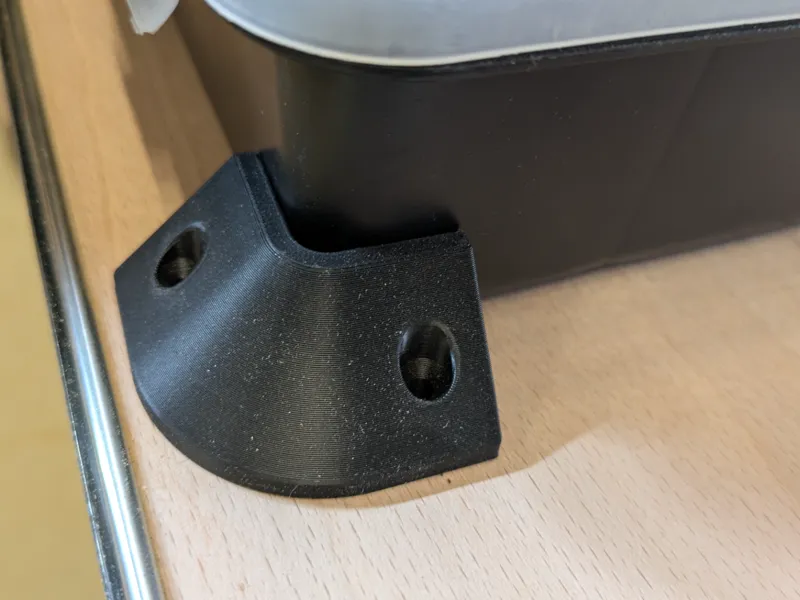 Corner mount for boxes