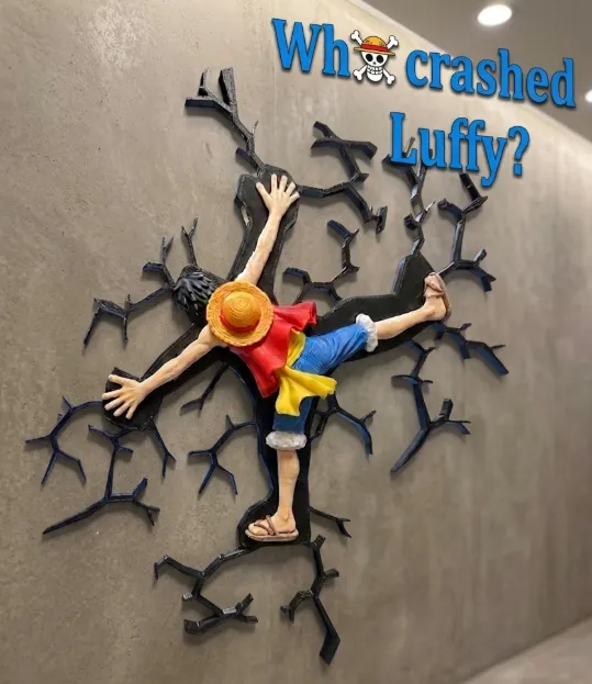 Who crashed Luffy? -Fake impact wall decal- NO AMS view 2