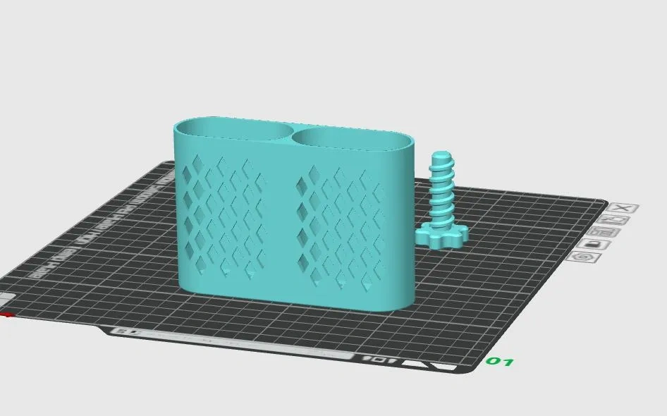 Miniatura 2 do modelo 3D 多用途挂篮置物架