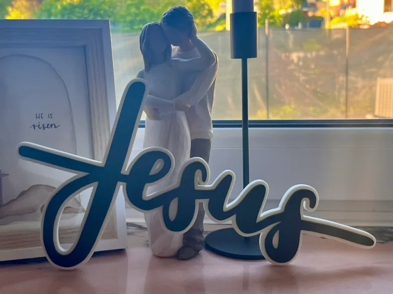 Jesus Cross - 2 Layer - Wall & Desk Decor