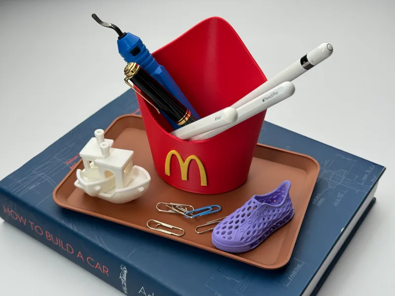 McDonald's-Inspired Desktop Organizer Set