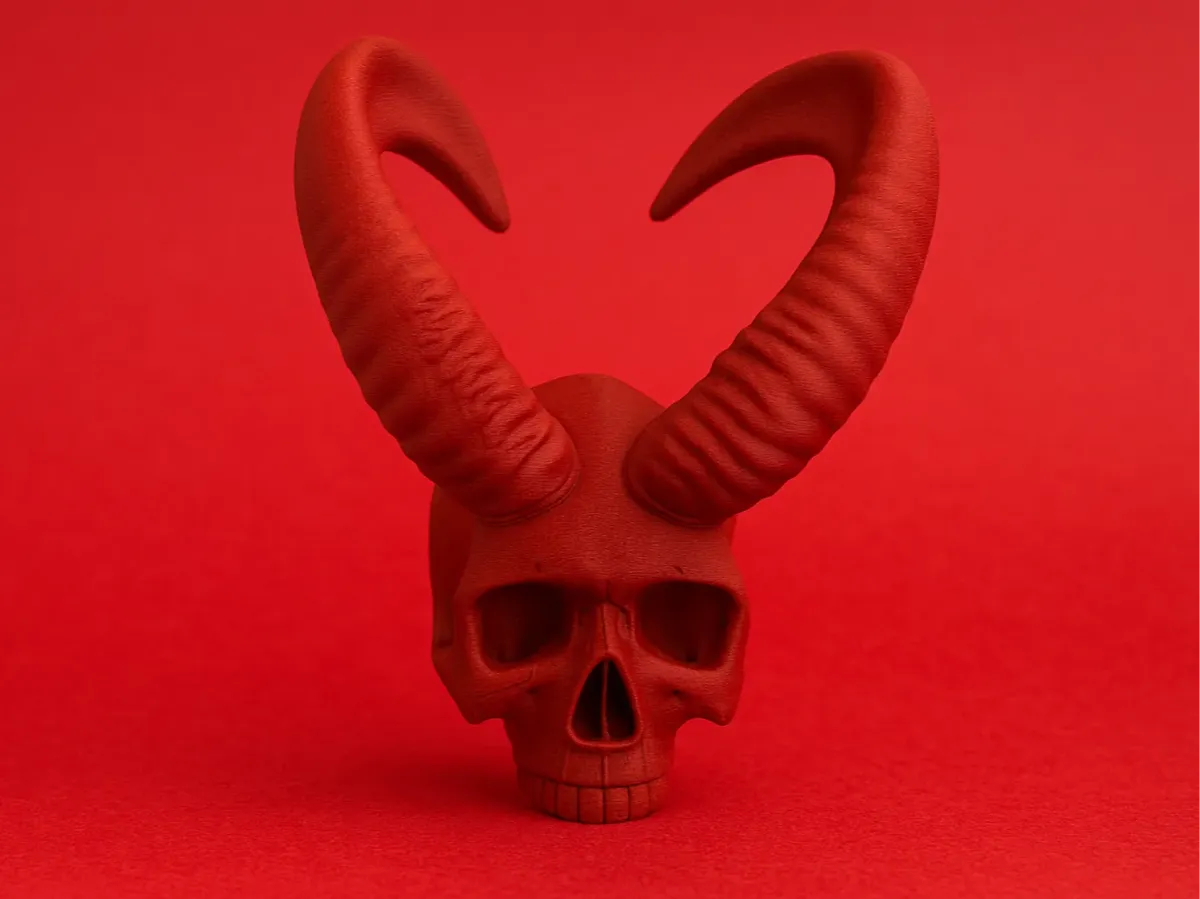 Devil Skull - Free 3D Print Model - MakerWorld