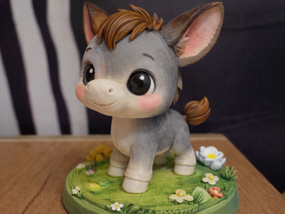 Chibi Donkey Figurine
