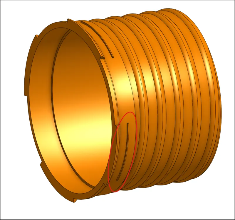 Hose End for Clasp Dust Collection system V2