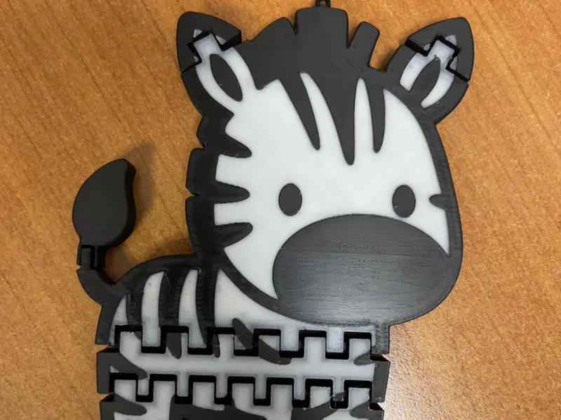 Flexi Zebra - Cute, Articulated & Print-in-Place