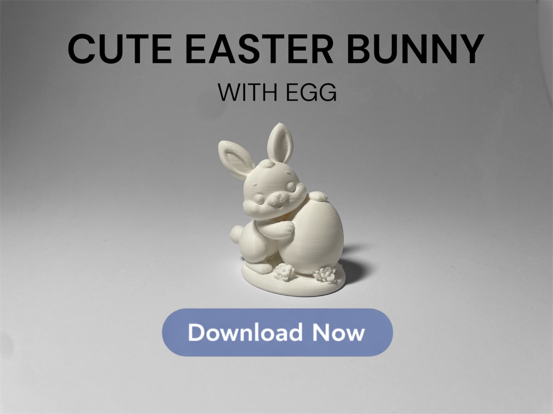 Cute Easter Bunny-with Egg