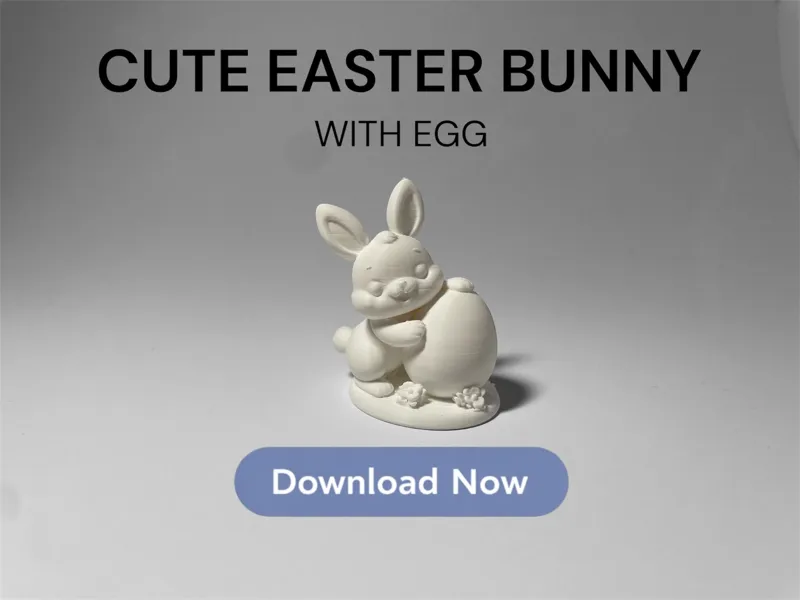 Cute Easter Bunny-with Egg