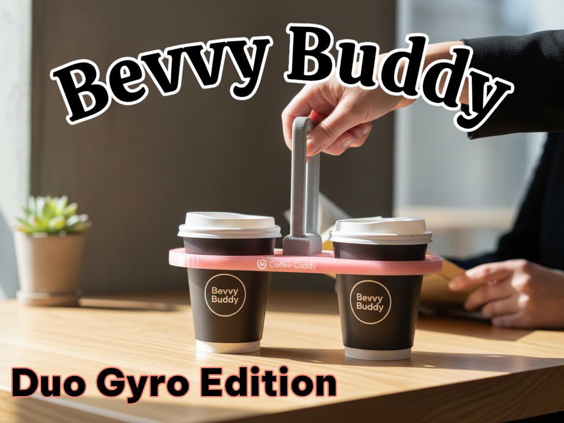 Bevvy Buddy Duo Gyro – Spill-Resistant Carrier