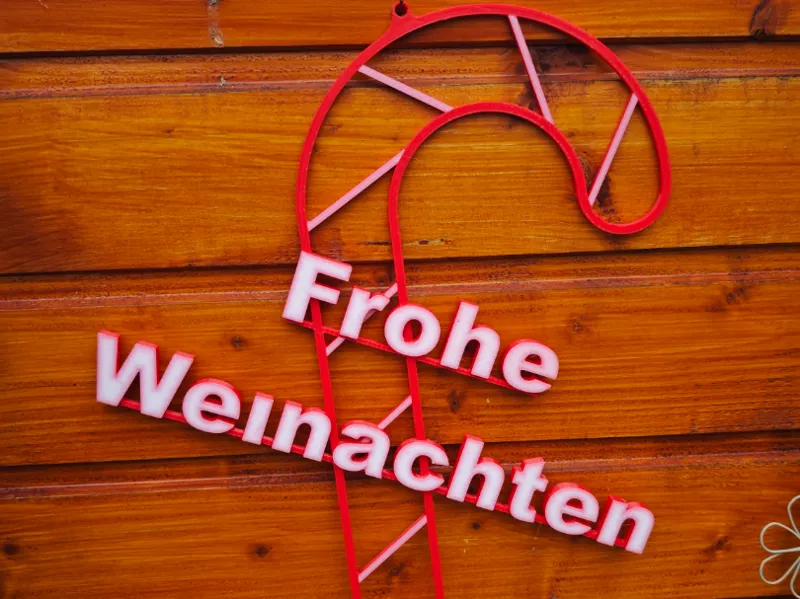 Frohe Weinachten Wanddeko  