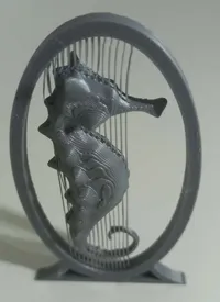 Hippocampe en string art suspendu — photo 2
