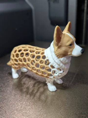 Figura decorativa: Voronoi Dog Welsh Corgi Figure — vista de referencia 2