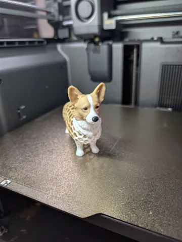 Figura decorativa: Voronoi Dog Welsh Corgi Figure — vista de referencia 3