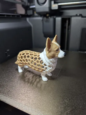 Figura decorativa: Voronoi Dog Welsh Corgi Figure — vista de referencia 4