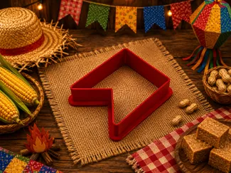 Cortador Biscoito Bandeira Festa Junina