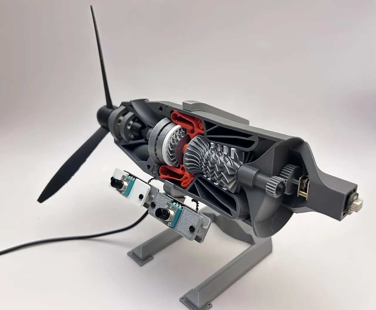 Motorized TurboProp Engine Model view 3