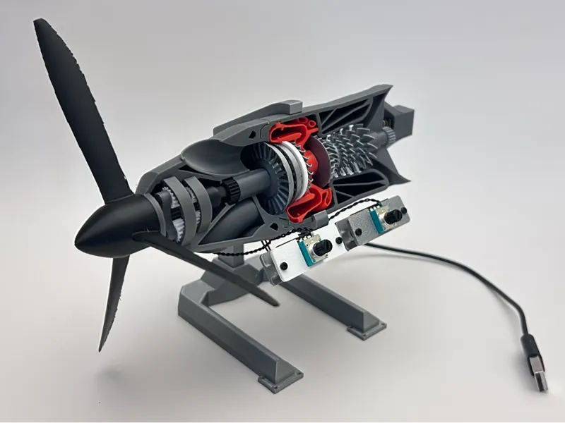 Motorized TurboProp Engine Model