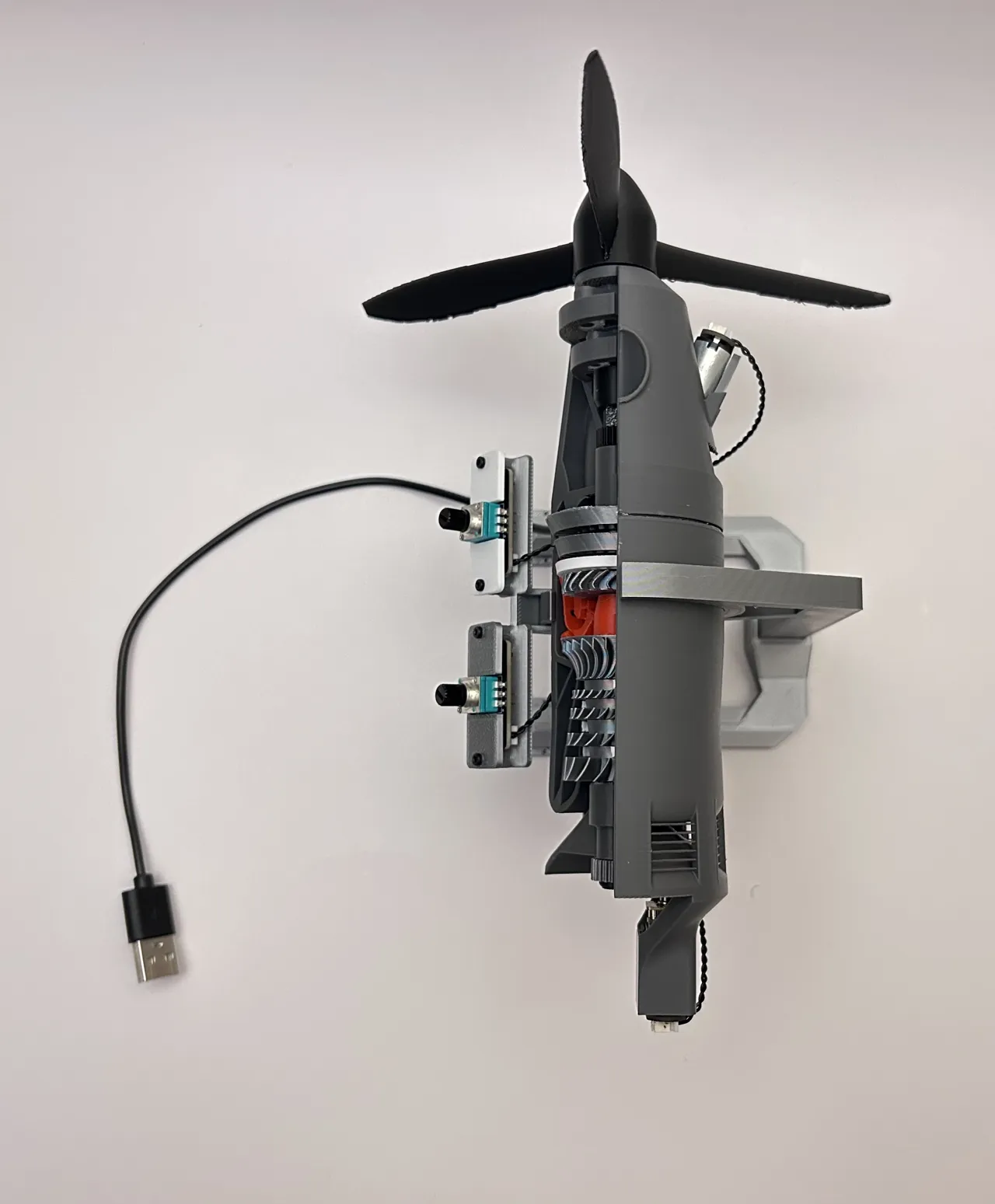 Motorized TurboProp Engine Model view 4