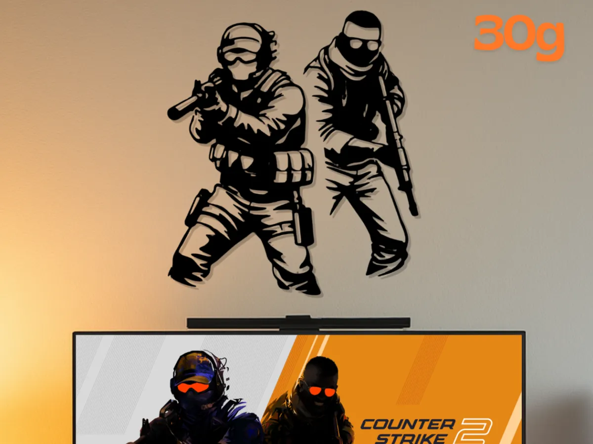 CT & T CSGO/CS2 Wall Art - Free 3D Print Model - MakerWorld