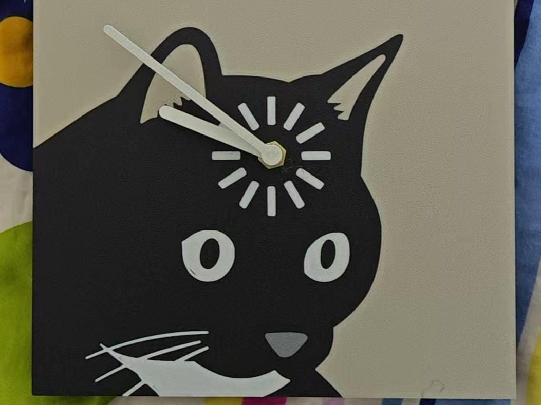 Loading cat meme clock 