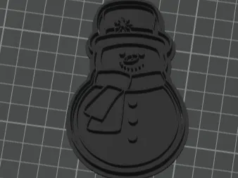 Snowman cookie cutter