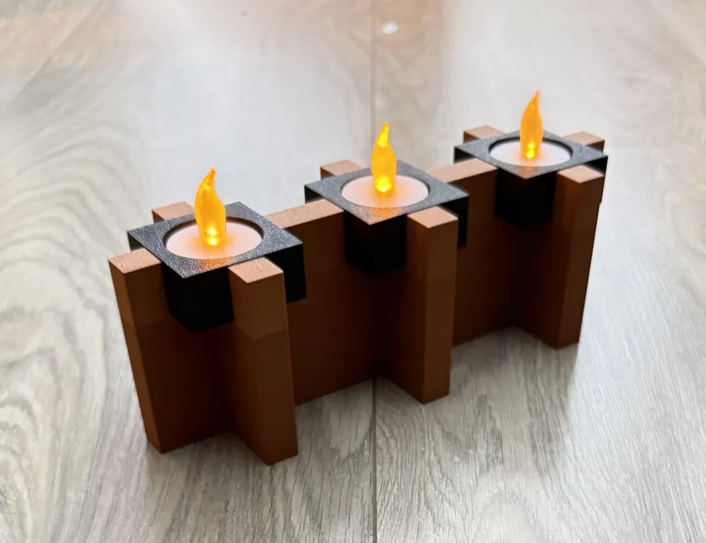 Tea light Candle Holder - Modern design - Tealight - Free 3D Print ...