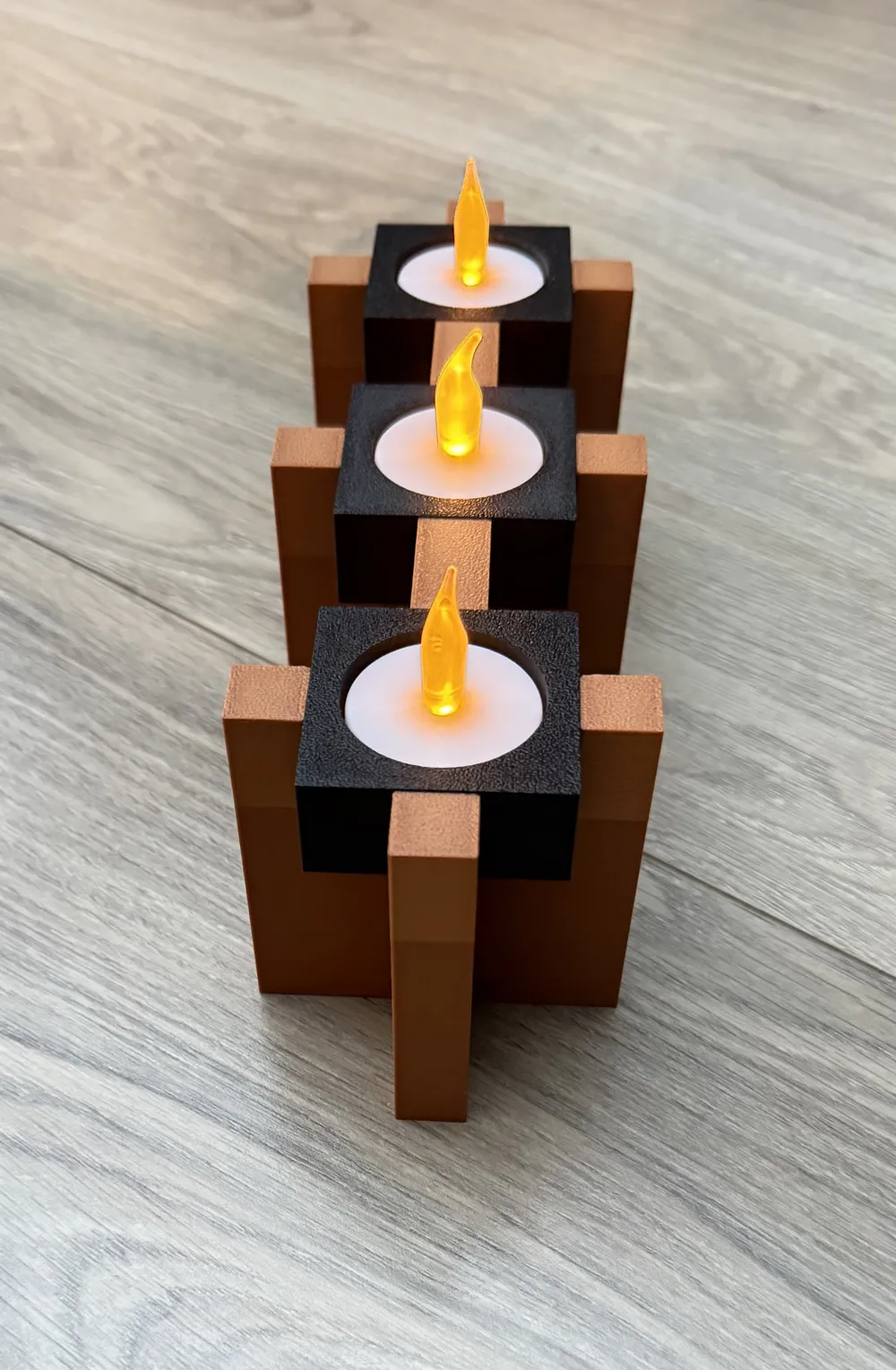 Tea light Candle Holder - Modern design - Tealight - Free 3D Print ...