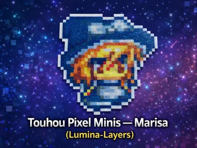 Touhou Pixel Minis – Marisa (Lumina-Layers)