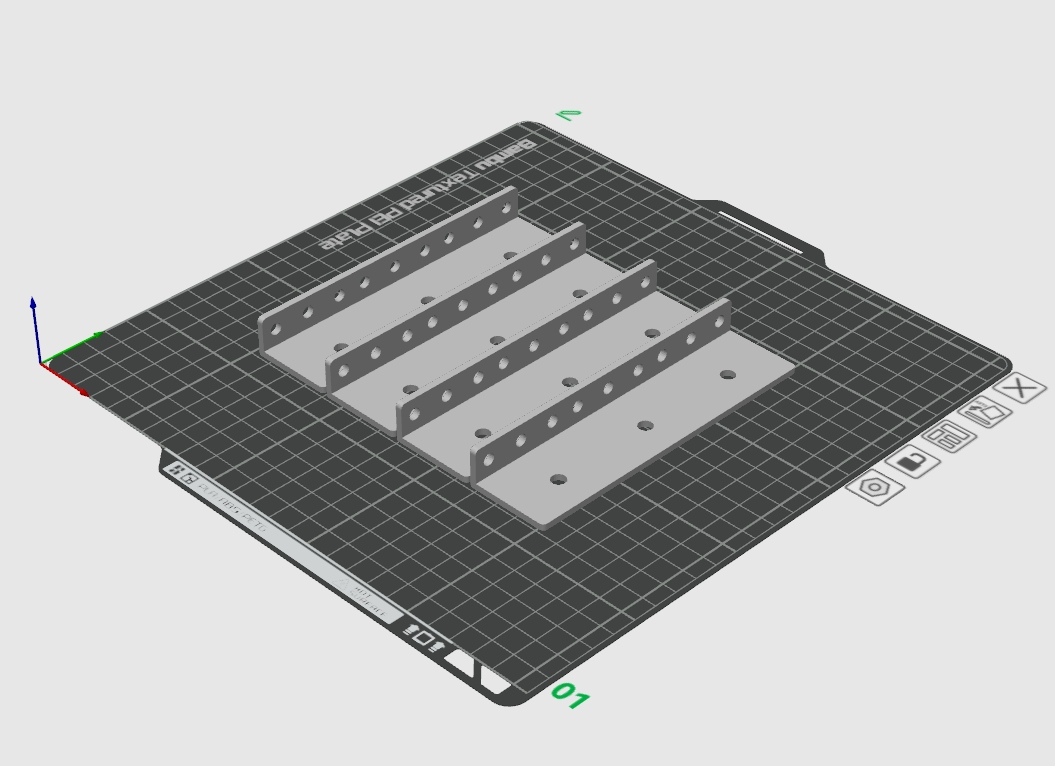 Miniatura 2 do modelo 3D 老张一号 圆孔U板 4U支架