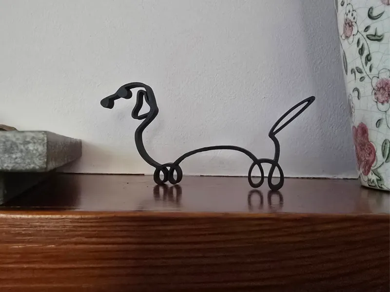 Dachshund Teckel escultura