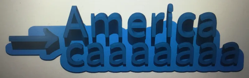 America name plate
