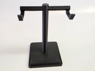 T Shape Mask Stand w/ Hooks For Masks w/ Eyeholes