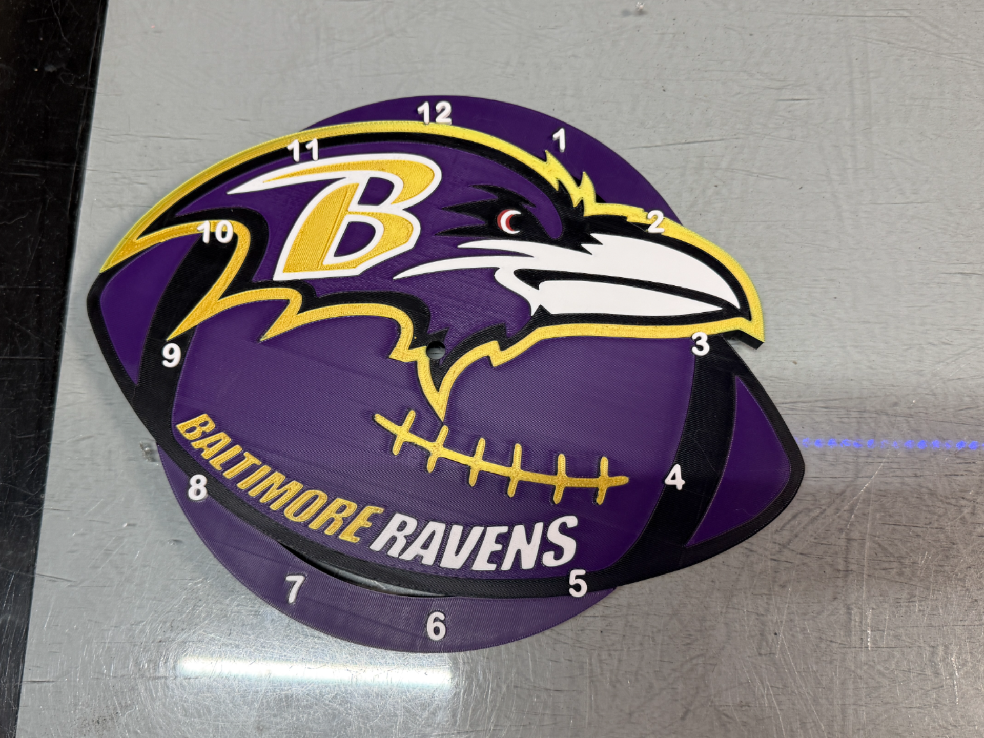 Baltimore Ravens football Clock